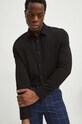 Košeľa pánska čierna farba čierna RS24.KDM031