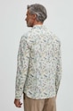 Odzież Koszula męska z kołnierzykiem klasycznym wzorzysta kolor biały RS24.KDM055 biały