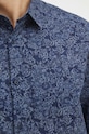 Košile pánská se vzorem tmavomodrá barva RS24.KDM601 námořnická modř RS24
