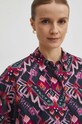 Koszula damska oversize wzorzysta kolor multicolor multicolor RS24.KKD502