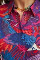 Koszula damska oversize wzorzysta kolor multicolor RS24.KKDB00 multicolor