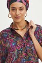 Koszula damska oversize wzorzysta kolor multicolor RS24.KKDB00