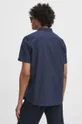Ľanová košeľa pánska s golierom button down tmavomodrá farba <p>Hlavný materiál: 55 % Ľan, 45 % Bavlna Doplnkový materiál: 100 % Bavlna</p>