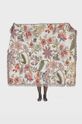 Koc żakardowy w kwiaty 130 x 160 cm kolor multicolor multicolor RS24.KOU501