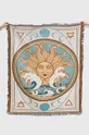 Koc żakardowy z motywem astrologicznym 130 x 160 cm kolor multicolor multicolor