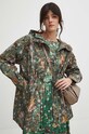 Parka damska z kolekcji Eviva L'arte kolor turkusowy RS24.KPD252 turkusowy RS24