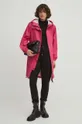 Nepremokavý kabát dámsky hladký ružová farba ružová