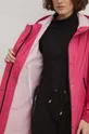Nepremokavý kabát dámsky hladký ružová farba