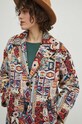 Płaszcz damski wzorzysty kolor multicolor RS24.KPD403 multicolor