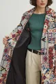Płaszcz damski wzorzysty kolor multicolor