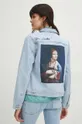 modrá Džínová bunda dámská z kolekce Eviva L'arte modrá barva