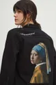 Džínová bunda dámská z kolekce Eviva L'arte černá barva černá