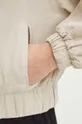 Ľanová bomber bunda dámska béžová farba Dámsky