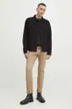 Kurtka jeansowa męska z kolekcji Eviva L'arte kolor czarny 100 % Bawełna