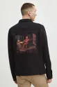 czarny Kurtka jeansowa męska z kolekcji Eviva L'arte kolor czarny
