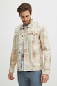 Kurtka jeansowa męska wzorzysta kolor multicolor multicolor RS24.KUM503
