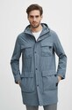 Parka męska gładka kolor niebieski RS24.KUM612 niebieski RS24