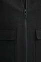 Kurtka męska typu harrington z domieszką lnu kolor czarny RS24.KUM614 czarny