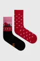 viacfarebná Bavlnené ponožky dámske so srdiečkami (2-pack) viac farieb Dámsky