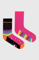 Skarpetki bawełniane damskie wzorzyste (2-pack) kolor multicolor skarpetki długie multicolor RS24.LGD105