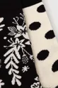 Bavlnené ponožky dámske s rastlinným motívom (2-pack) viac farieb viacfarebná