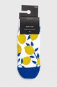 Odzież Skarpetki bawełniane damskie w cytryny (2-pack) kolor multicolor RS24.LGD308 multicolor