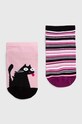 Bavlnené ponožky dámske z kolekcie Deň mačiek (2-pack) viac farieb dlhé ponožky viacfarebná RS24.LGD404