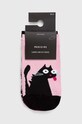 Oblečenie Bavlnené ponožky dámske z kolekcie Deň mačiek (2-pack) viac farieb RS24.LGD404 viacfarebná