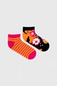 Medicine skarpetki bawełniane 2-pack pasy multicolor RS24.LGD601