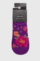 Odzież Skarpetki bawełniane damskie w kwiaty (3-pack) kolor multicolor RS24.LGD702 multicolor