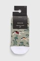 Odzież Skarpetki bawełniane damskie wzorzyste (2-pack) kolor multicolor RS24.LGD818 multicolor