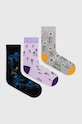 Skarpetki (3-pack) bawełniane damskie z kolekcji Tatrzański Park Narodowy x Medicine kolor multicolor RS24.LGDA51 multicolor RS24