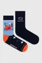 vícebarevná Bavlněné ponožky pánské z kolekce Zvěrokruh - Rak (2-pack) více barev Pánský