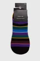 Skarpetki bawełniane męskie w paski (3-pack) kolor multicolor 75 % Bawełna, 23 % Poliamid, 2 % Elastan