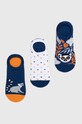 Skarpetki bawełniane męskie w lemury (3-pack) kolor multicolor skarpetki krótkie multicolor RS24.LGM803