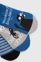 Bavlnené ponožky pánske s mačkami (3-pack) viac farieb viacfarebná