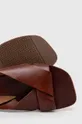Sandały skórzane damskie gładkie kolor brązowy Cholewka: 100 % Skóra naturalna, Wnętrze: 100 % Skóra naturalna, Podeszwa: 100 % TPR