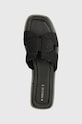 Klapki damskie z fakturą kolor czarny RS24.OBD714 czarny
