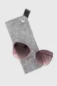 Okulary przeciwsłoneczne damskie kolor różowy Oprawki: 90 % Metal, 10 % Poliwęglan, Szkła: 100 % Poliwęglan