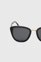 Okulary przeciwsłoneczne damskie z polaryzacją kolor czarny czarny
