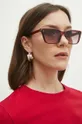 bordowy Okulary przeciwsłoneczne damskie kolor bordowy Damski
