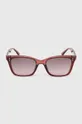Slnečné okuliare dámske bordová farba Hlavný materiál: 99 % Polykarbonát, 1 % Meď Doplnkový materiál: 100 % Akryl