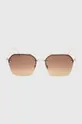 Okulary przeciwsłoneczne damskie kolor brązowy Oprawki: 95 % Miedź, 5 % Poliwęglan, Szkła: 100 % Akryl