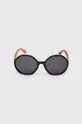 Okulary przeciwsłoneczne damskie z polaryzacją kolor czarny Oprawki: 50 % Drewno, 50 % Poliwęglan Szkła: 100 % Triacetat