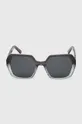Okulary przeciwsłoneczne damskie z polaryzacją kolor szary Oprawki: 85 % Acetat, 15 % Metal, Szkła: 100 % Triacetat