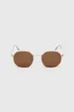 Okulary przeciwsłoneczne damskie z polaryzacją kolor brązowy brązowy
