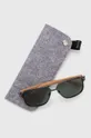 Okulary przeciwsłoneczne męskie z polaryzacją kolor czarny Oprawki: 50 % Drewno, 50 % Metal Szkła: 100 % Triacetat