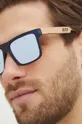 Okulary przeciwsłoneczne męskie z powłoką Revo i polaryzacją kolor granatowy Męski