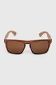 Okulary przeciwsłoneczne męskie z polaryzacją kolor brązowy Oprawki: 50 % Drewno, 50 % Poliwęglan, Szkła: 100 % Triacetat