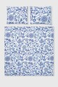 Komplet pościeli bawełnianej wzorzystej 200 x 200 cm kolor niebieski RS24.PCU700 niebieski RS24